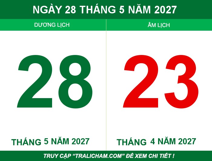 Ngày 28 tháng 5 năm 2027