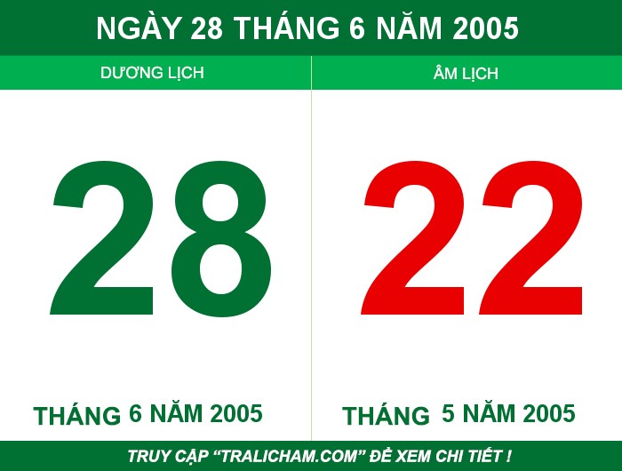 Ngày 28 tháng 6 năm 2005