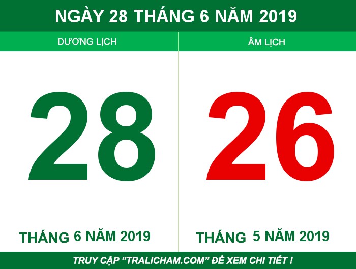 Ngày 28 tháng 6 năm 2019