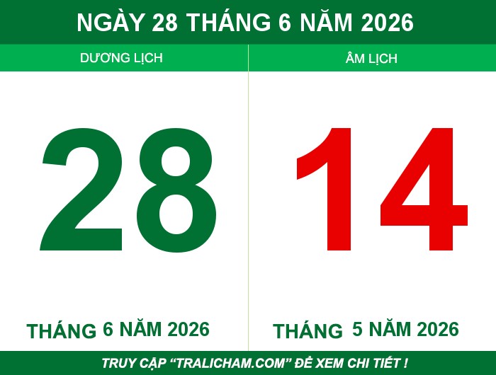 Ngày 28 tháng 6 năm 2026