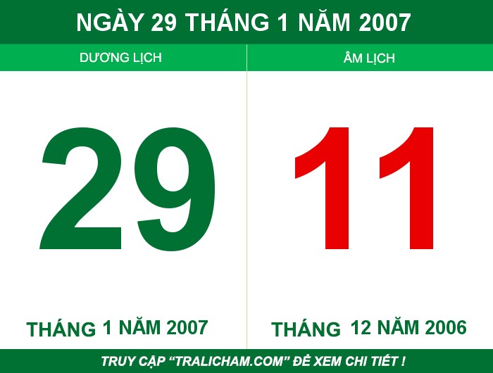 Ngày 29 tháng 1 năm 2007