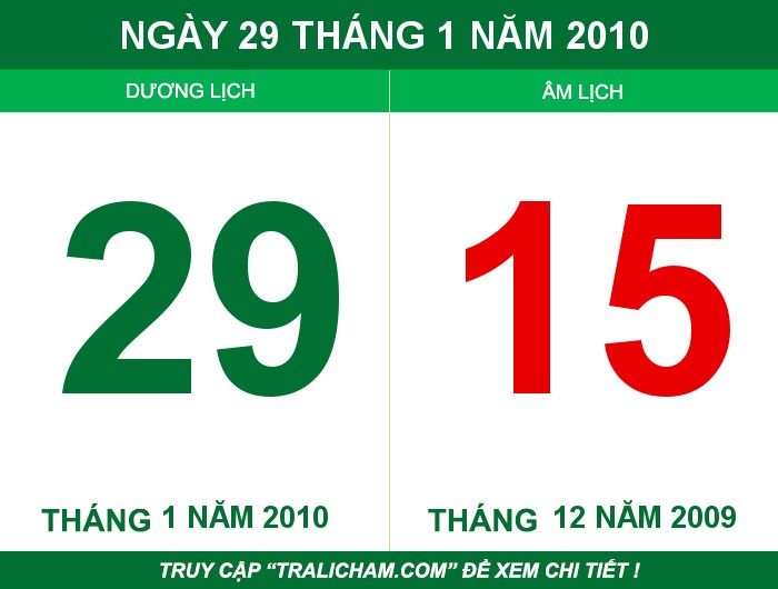 Ngày 29 tháng 1 năm 2010