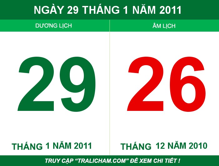 Ngày 29 tháng 1 năm 2011