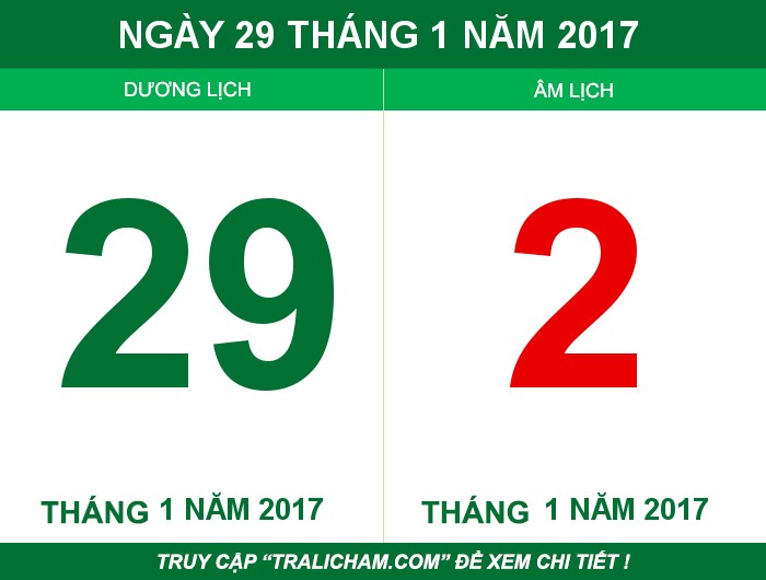 Ngày 29 tháng 1 năm 2017