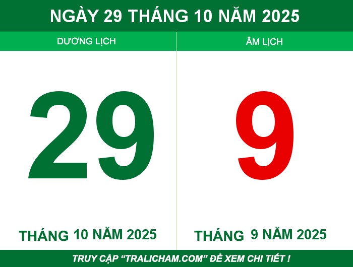 Ngày 29 tháng 10 năm 2025