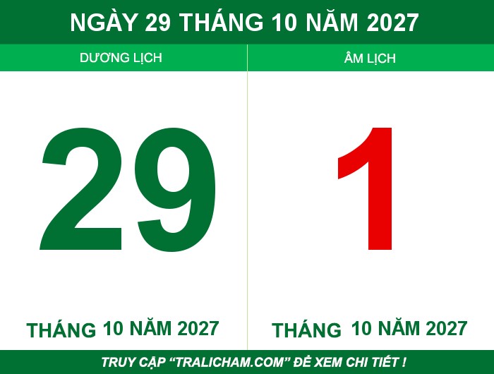 Ngày 29 tháng 10 năm 2027