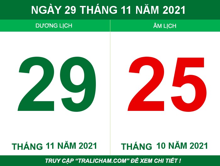 Ngày 29 tháng 11 năm 2021