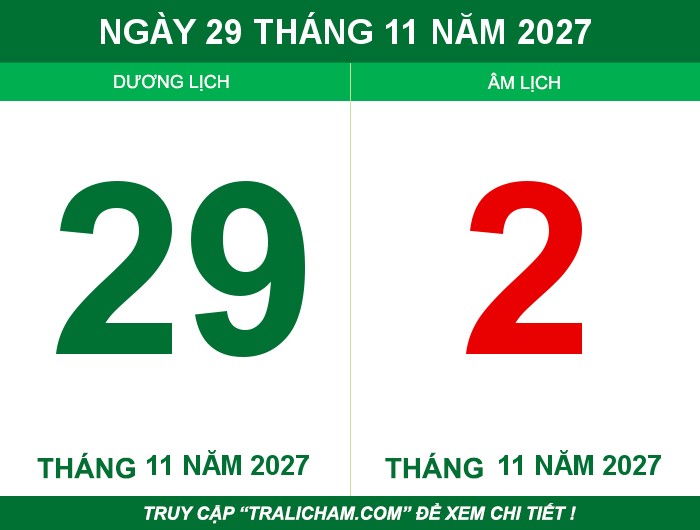 Ngày 29 tháng 11 năm 2027