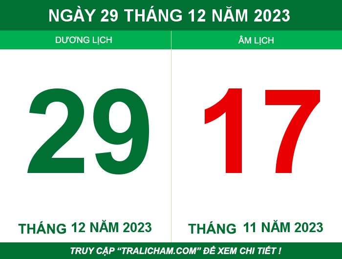 Ngày 29 tháng 12 năm 2023