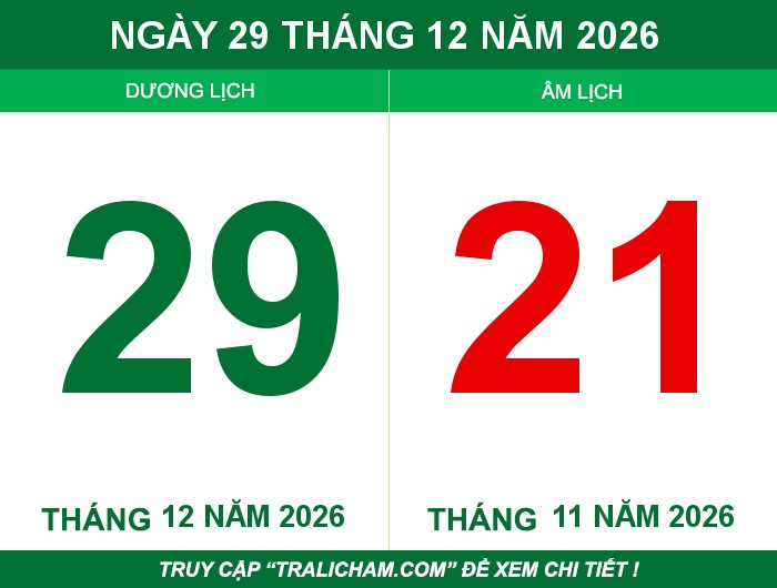 Ngày 29 tháng 12 năm 2026