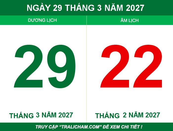 Ngày 29 tháng 3 năm 2027