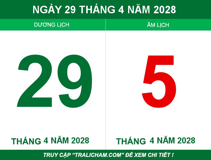Ngày 29 tháng 4 năm 2028