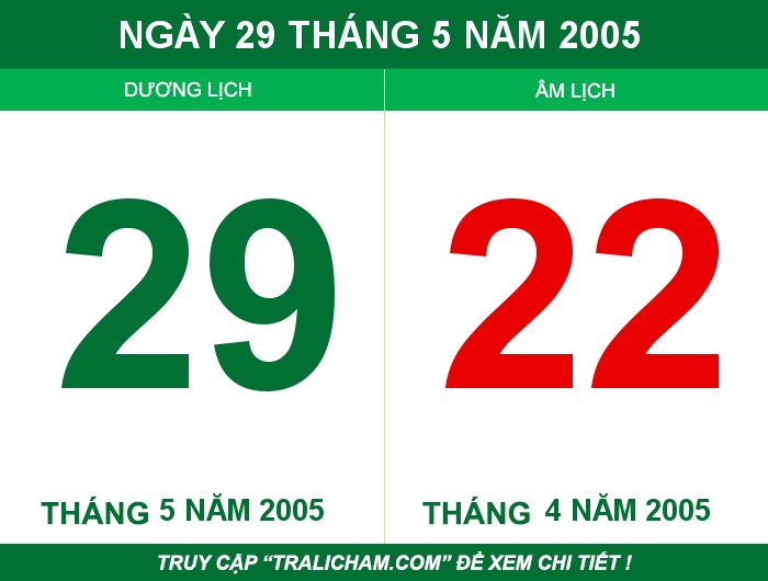 Ngày 29 tháng 5 năm 2005