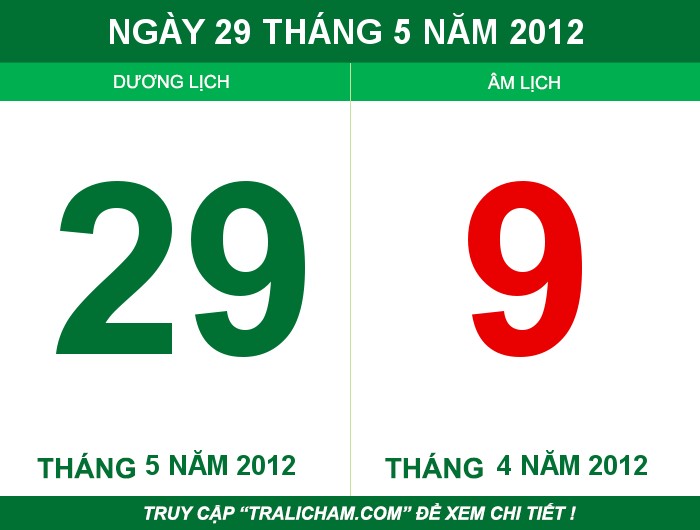 Ngày 29 tháng 5 năm 2012