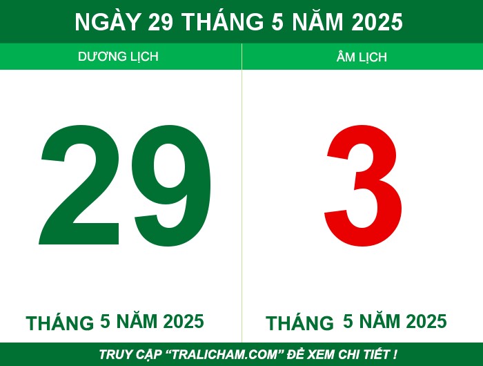 Ngày 29 tháng 5 năm 2025