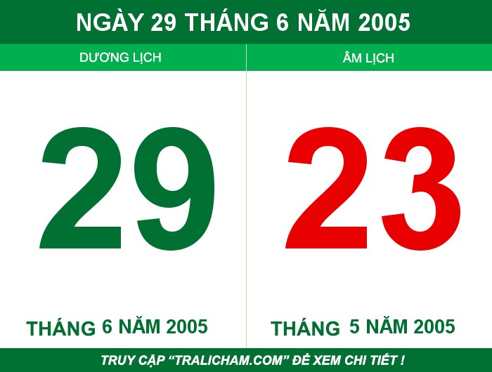 Ngày 29 tháng 6 năm 2005