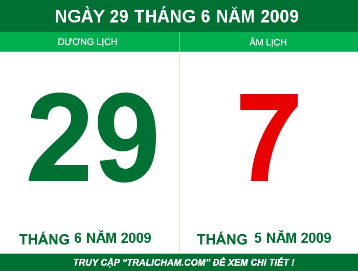 Ngày 29 tháng 6 năm 2009