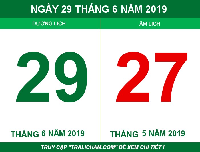 Ngày 29 tháng 6 năm 2019