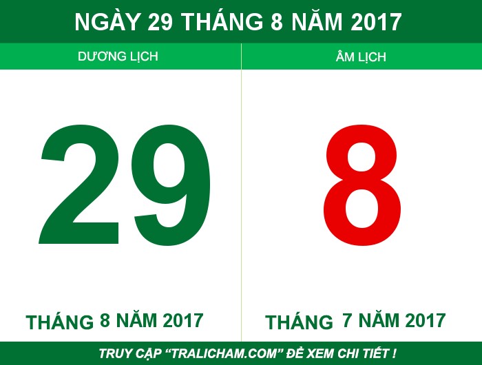 Ngày 29 tháng 8 năm 2017