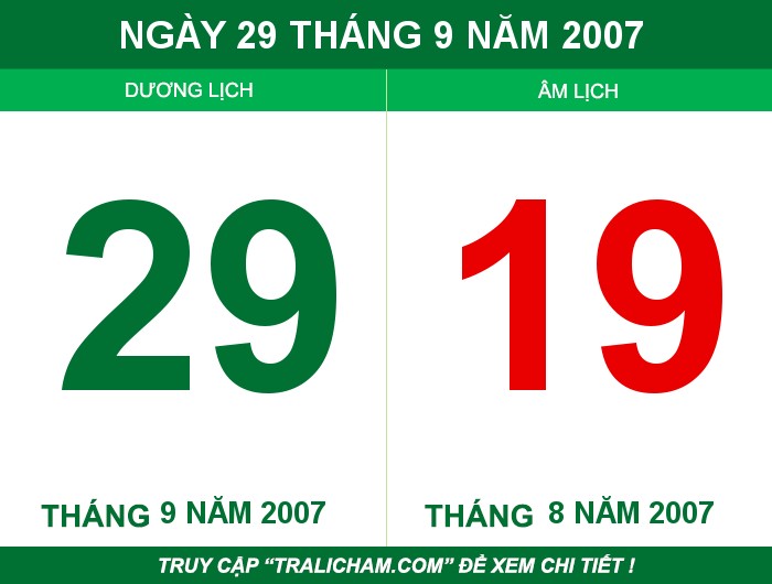 Ngày 29 tháng 9 năm 2007