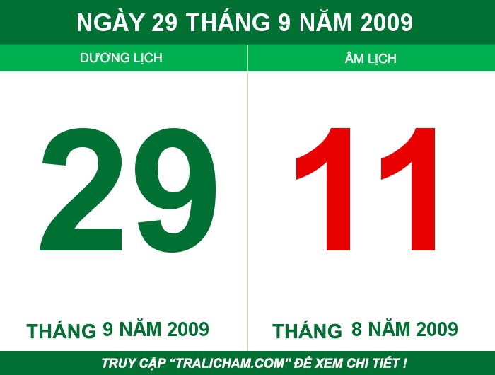 Ngày 29 tháng 9 năm 2009