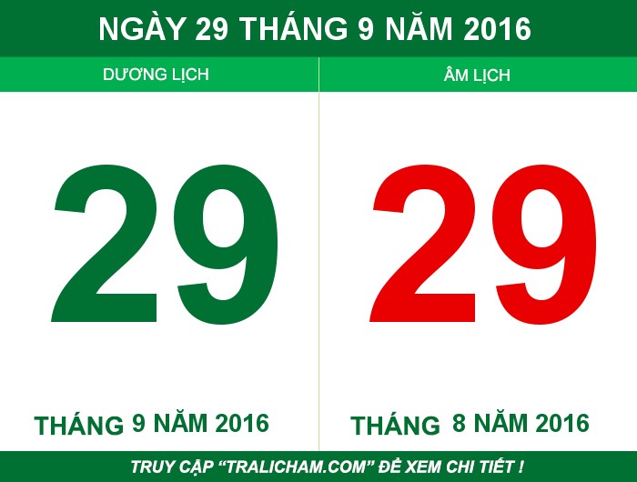 Ngày 29 tháng 9 năm 2016