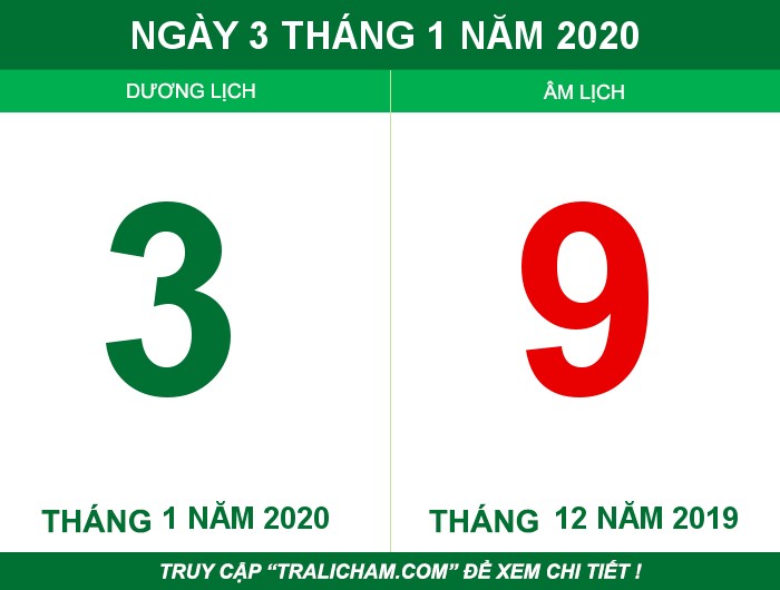 Ngày 3 tháng 1 năm 2020