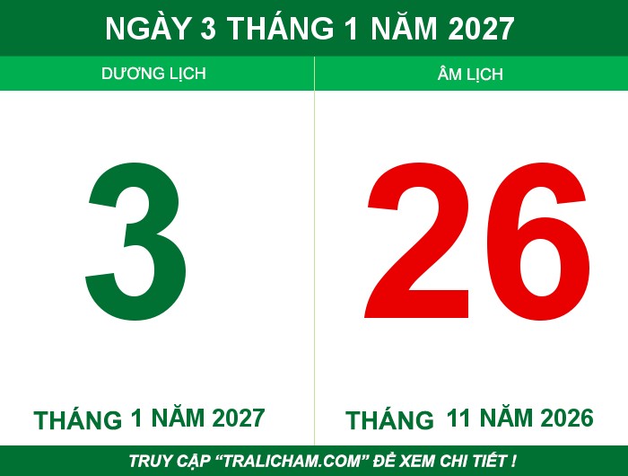 Ngày 3 tháng 1 năm 2027