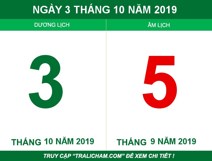 Ngày 3 tháng 10 năm 2019