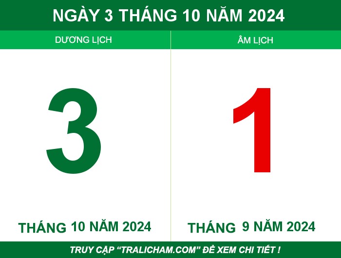 Ngày 3 tháng 10 năm 2024