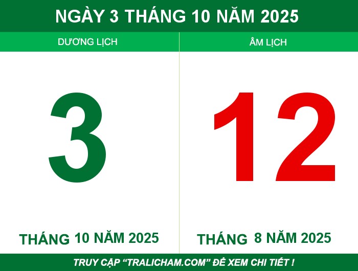 Ngày 3 tháng 10 năm 2025