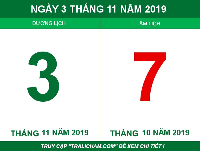 Ngày 3 tháng 11 năm 2019