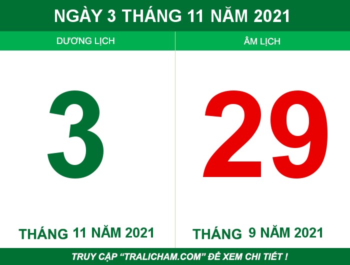 Ngày 3 tháng 11 năm 2021