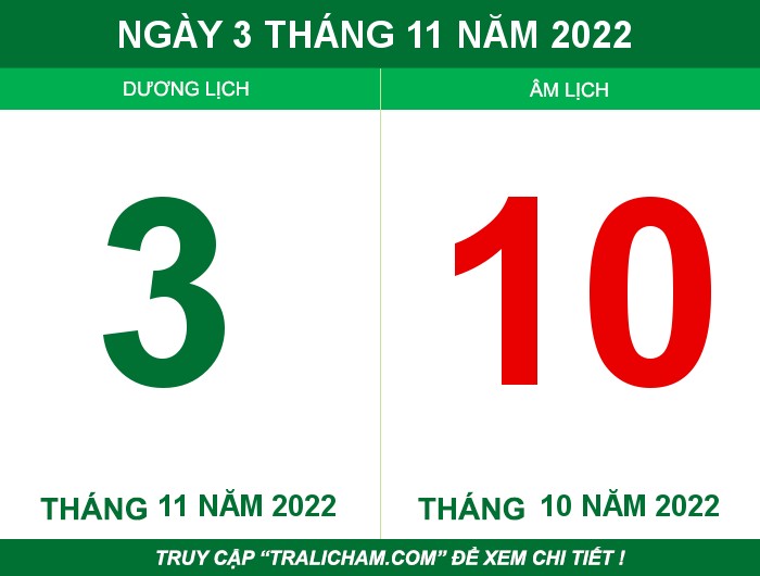 Ngày 3 tháng 11 năm 2022