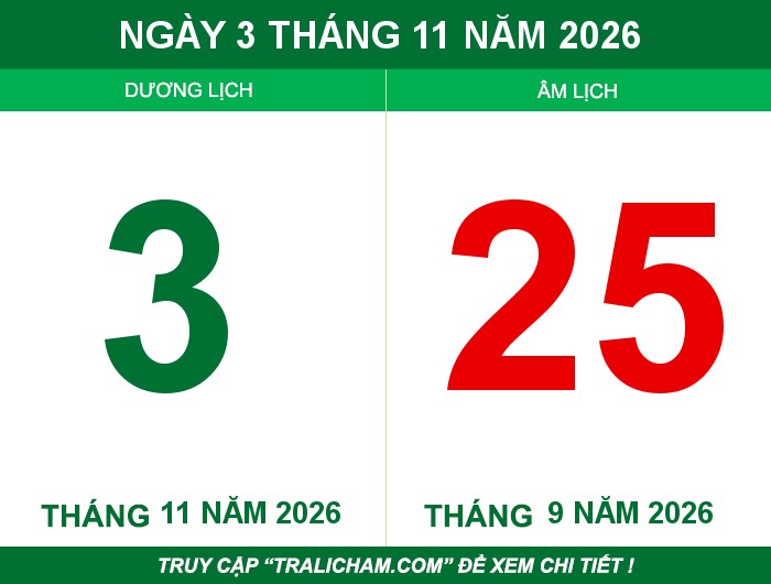 Ngày 3 tháng 11 năm 2026