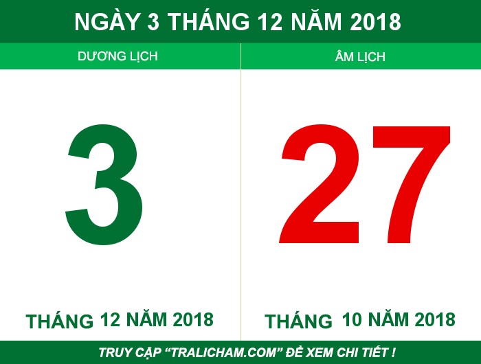 Ngày 3 tháng 12 năm 2018