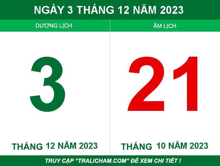 Ngày 3 tháng 12 năm 2023