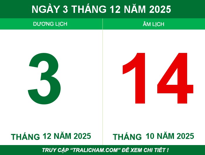 Ngày 3 tháng 12 năm 2025