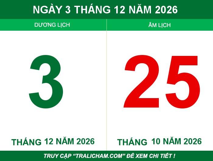 Ngày 3 tháng 12 năm 2026