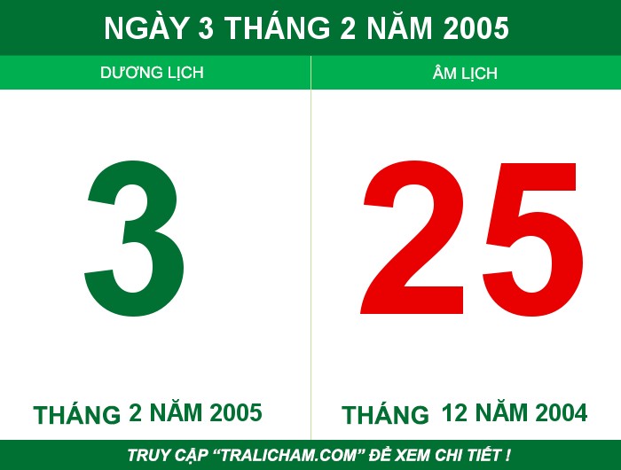 Ngày 3 tháng 2 năm 2005