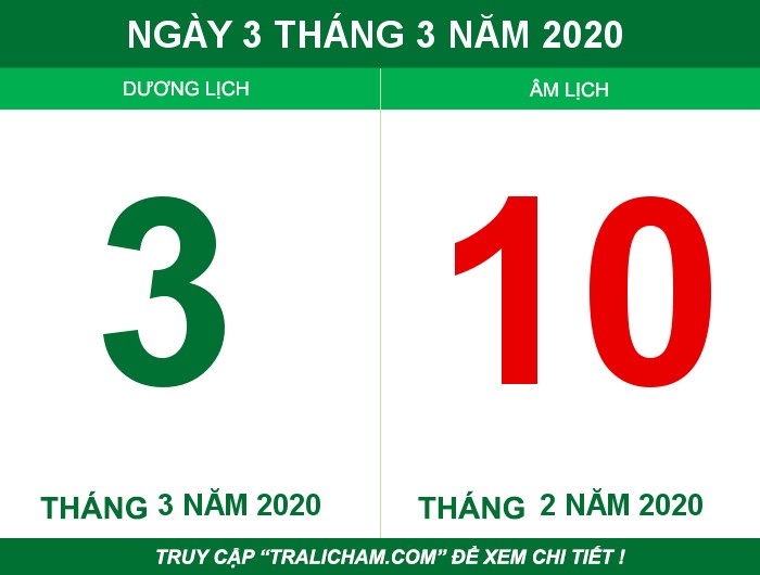 Ngày 3 tháng 3 năm 2020