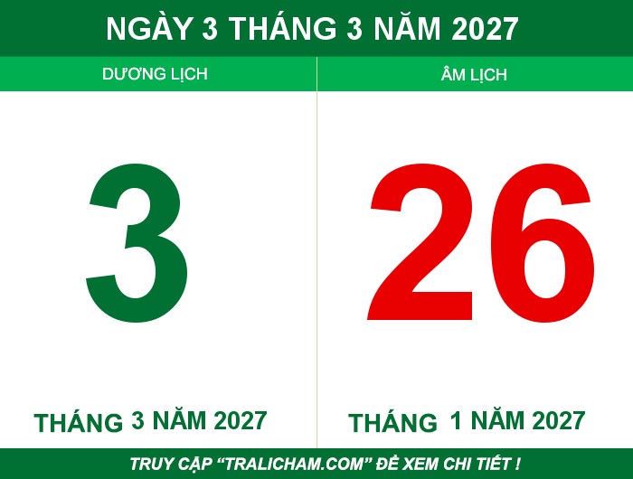 Ngày 3 tháng 3 năm 2027