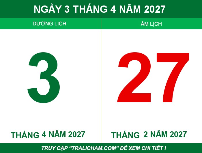 Ngày 3 tháng 4 năm 2027