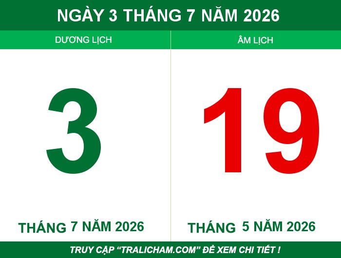 Ngày 3 tháng 7 năm 2026