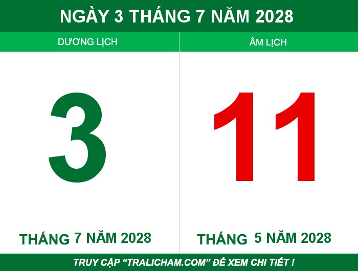 Ngày 3 tháng 7 năm 2028