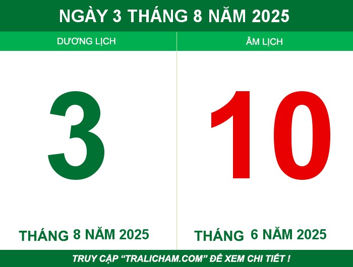 Ngày 3 tháng 8 năm 2025