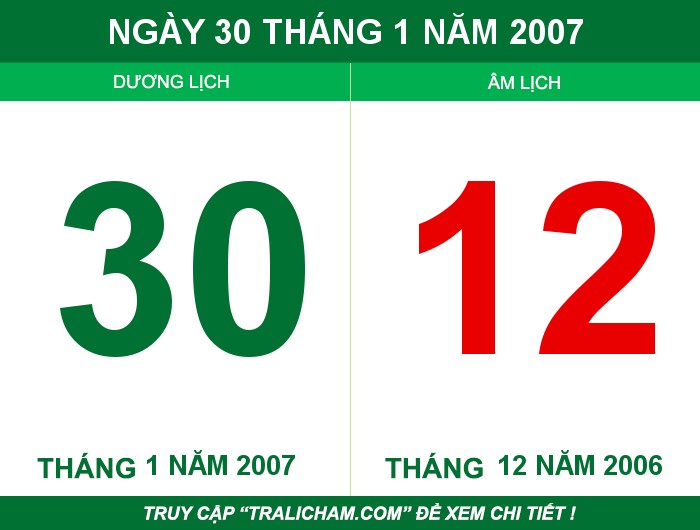 Ngày 30 tháng 1 năm 2007