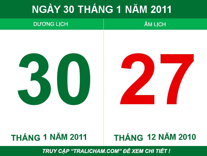 Ngày 30 tháng 1 năm 2011