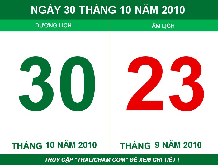 Ngày 30 tháng 10 năm 2010