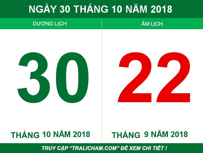 Ngày 30 tháng 10 năm 2018